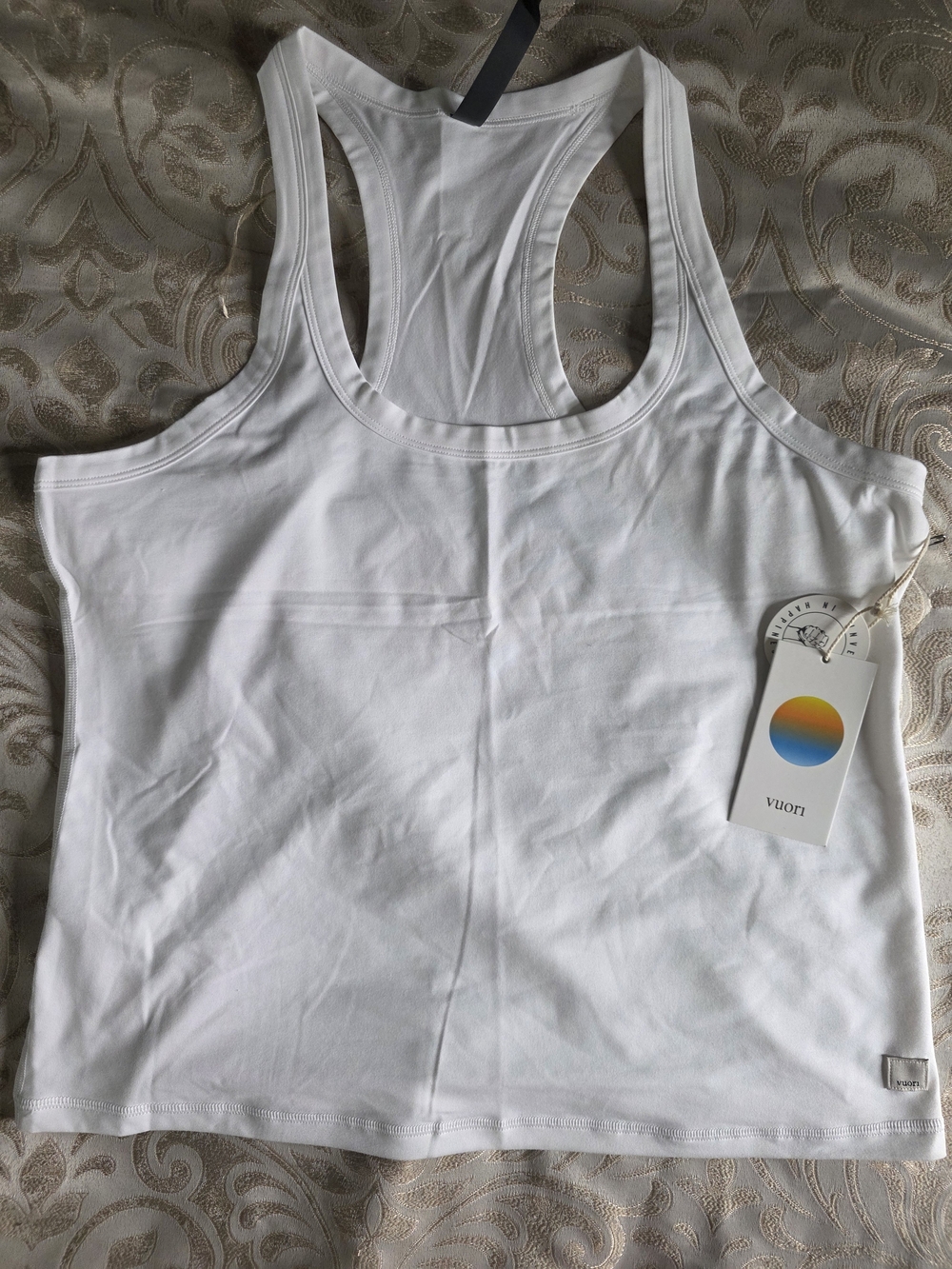 Vuori Women’s White Racerback Tank